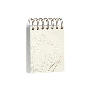 P1131-1513 - Jegyzettmb Spirlos Clairefontaine Tulip Paper 9x11 Cm 160 Lapos Sima