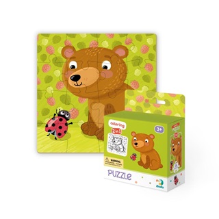 Dodo Puzzle + Szinez Medvebocs 16 Db 3+