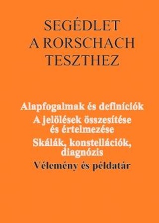 - - Segdlet A Rorschach Teszthez Iv. - Vlemny s Pldatr